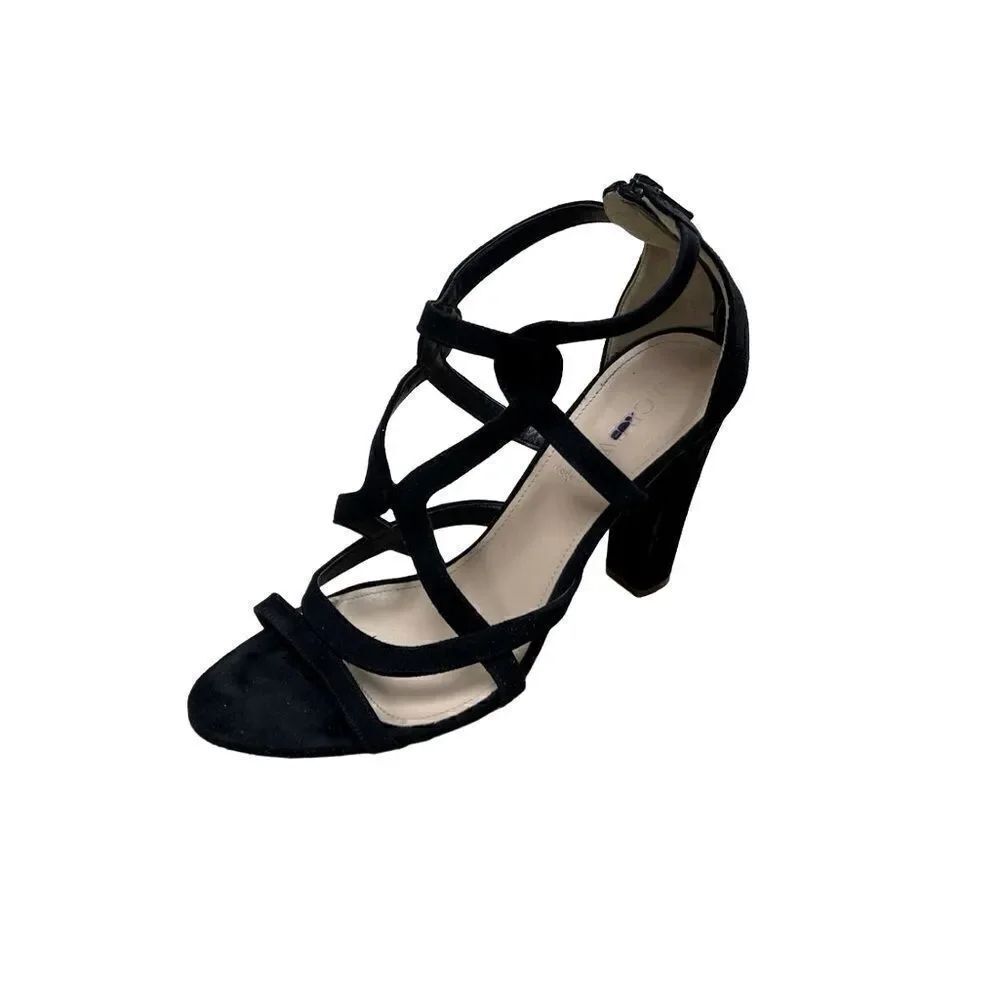 🌟75% OFF🌟 J.Crew Strap Black Suede Leather Sandals